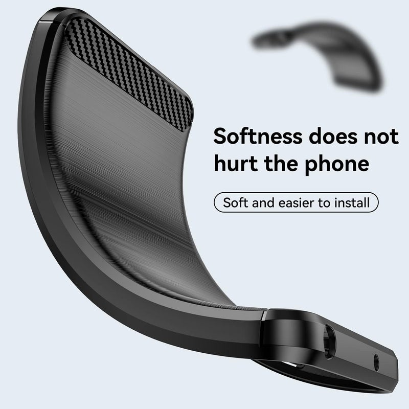 Aikcks for Samsung Galaxy S20 FE 5G/ 4G Phone case, Shockproof, Scratch Resistant Carbon Fiber Jacket, Soft TPU, for Galaxy S20 FE 5G/ 4G case (Black) - Image 5